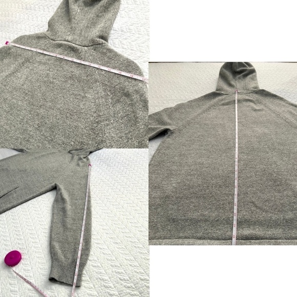 J.Crew Men’s Cotton-Wool Sweater Hoodie in Med Heather Gray Size Med - Picture 8 of 12
